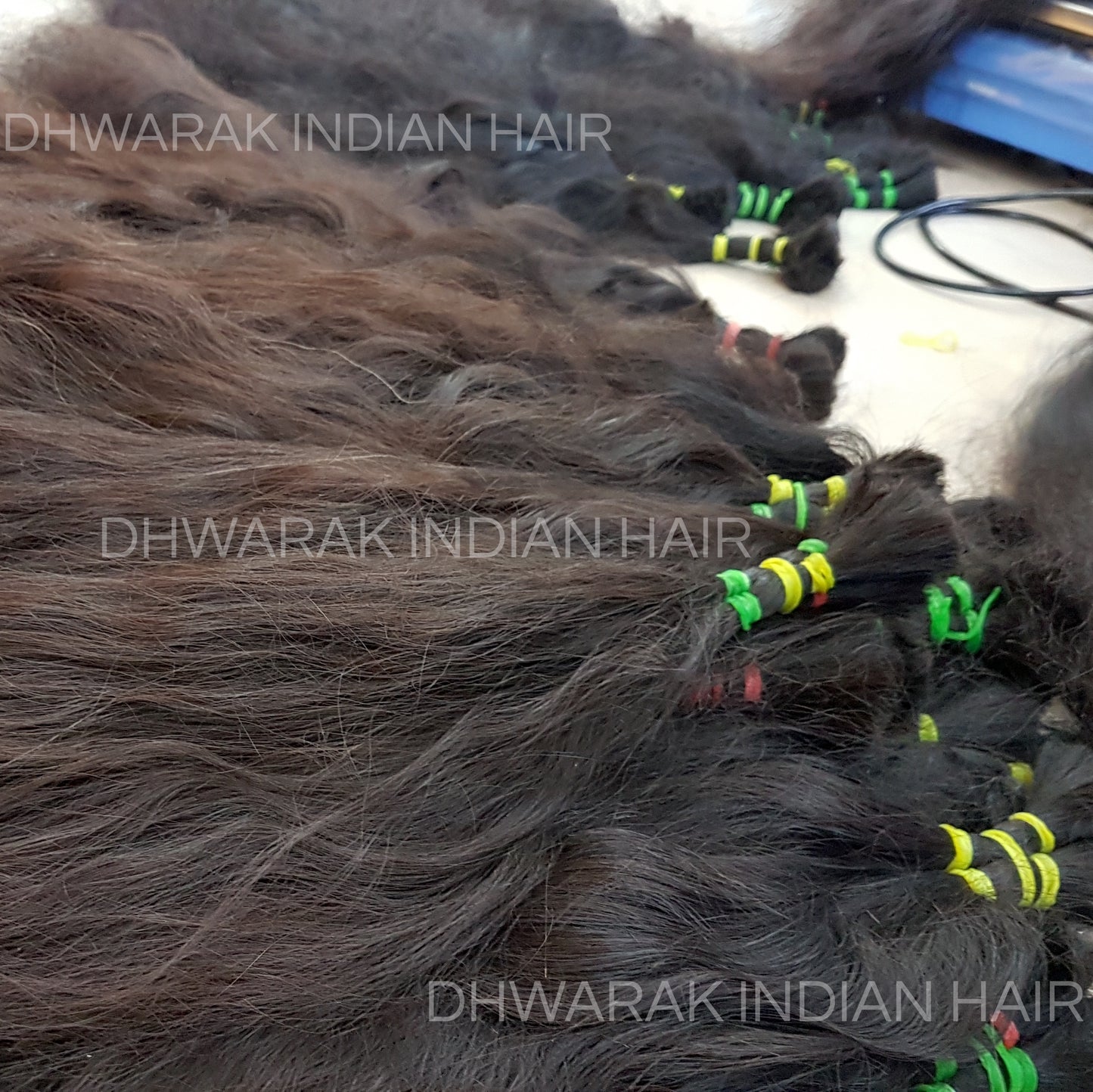 Cheveux indiens bruts en vrac