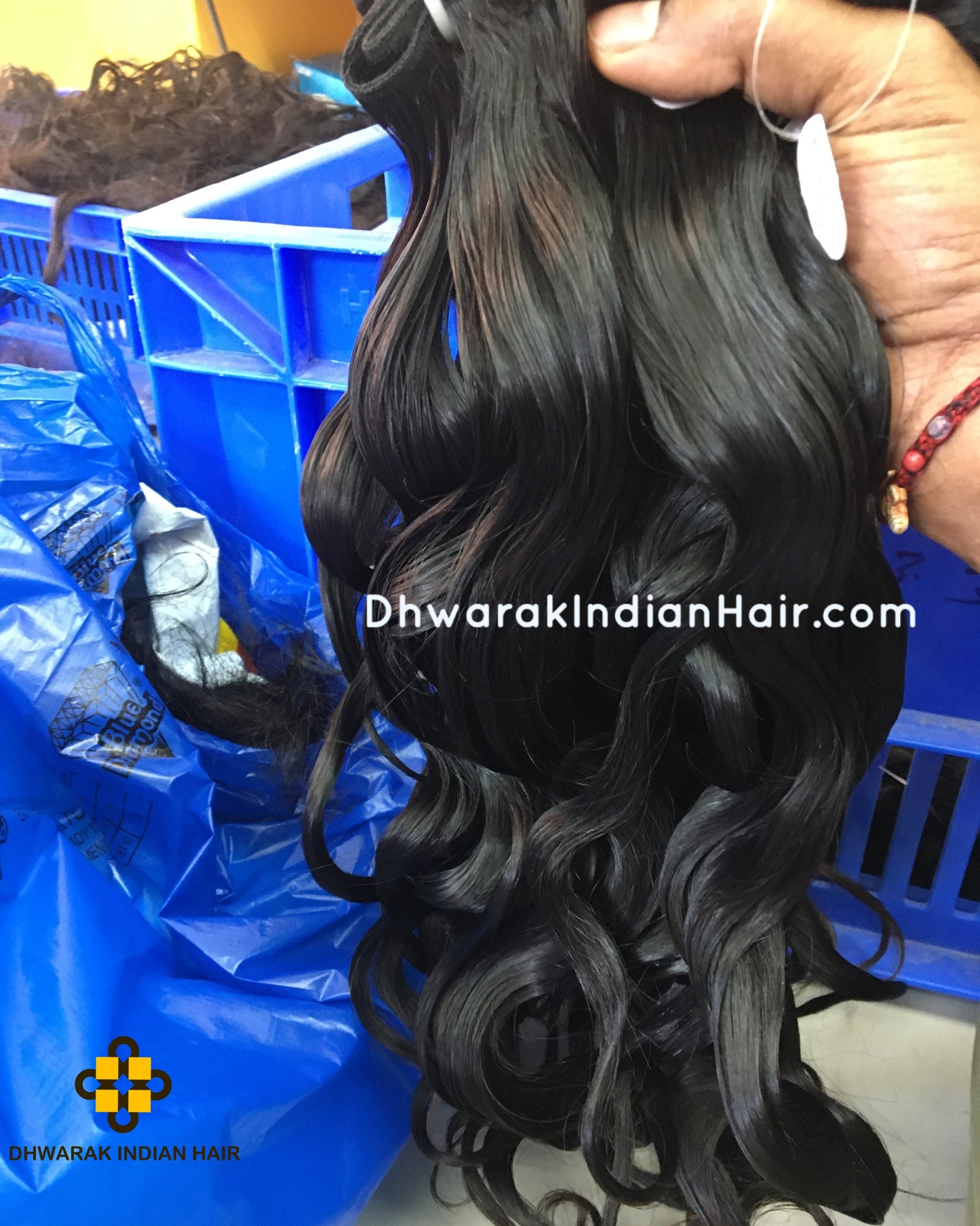 Black Indian Hair Weave Wavy